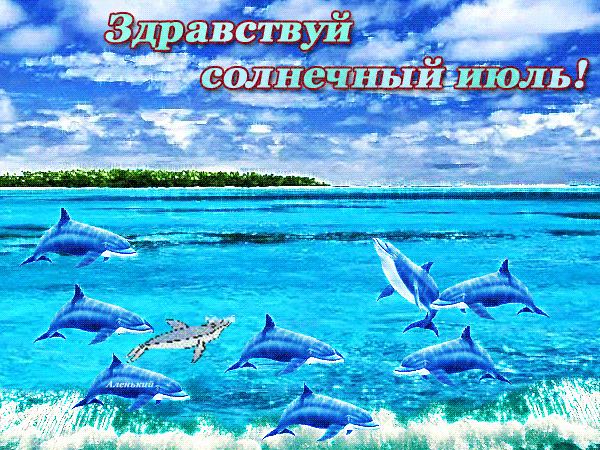 Картинки с первым днем июля (75 открыток). Анимированные гифки