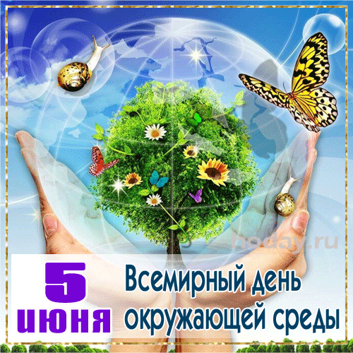 Картинки со Всемирным днем охраны окружающей среды (40 открыток). Гифки