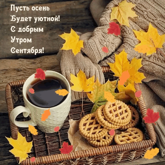 Картинки "Доброе сентябрьское утро". Анимированные картинки "Доброе утро" сентябрьские