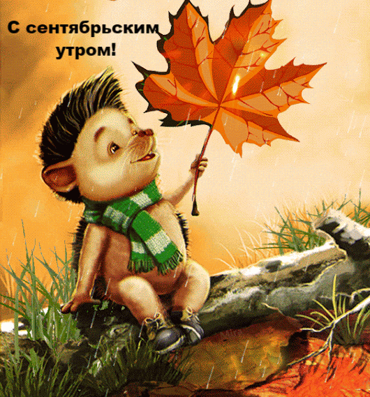 Картинки "Доброе сентябрьское утро". Анимированные картинки "Доброе утро" сентябрьские