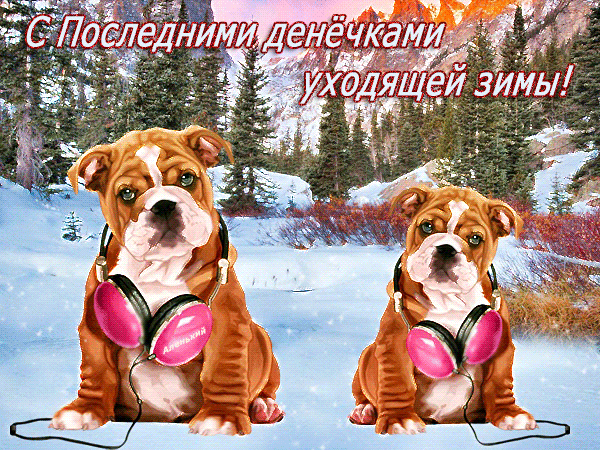 Картинки с последним днем зимы. Гифки с последним днем зимы