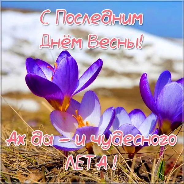 Картинки с последним днем весны . С последним днем весны