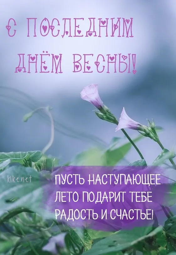 Картинки с последним днем весны . С последним днем весны