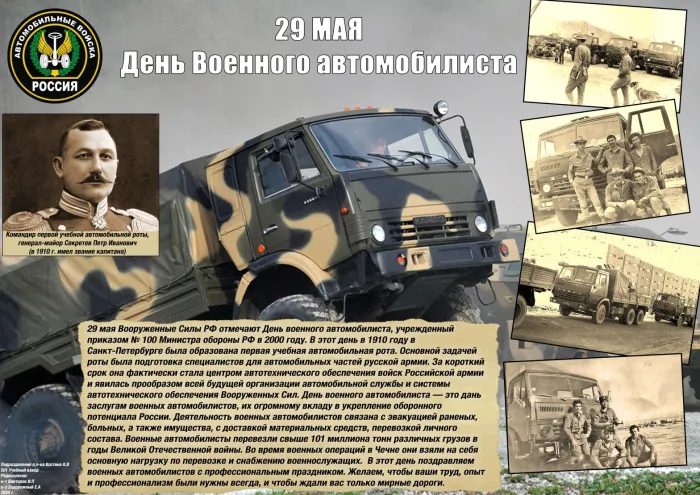 Картинки с Днем военного автомобилиста (55 открыток). Открытки