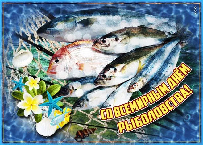 Картинки со Всемирным днем рыболовства (75 открыток). Красивые картинки с надписями