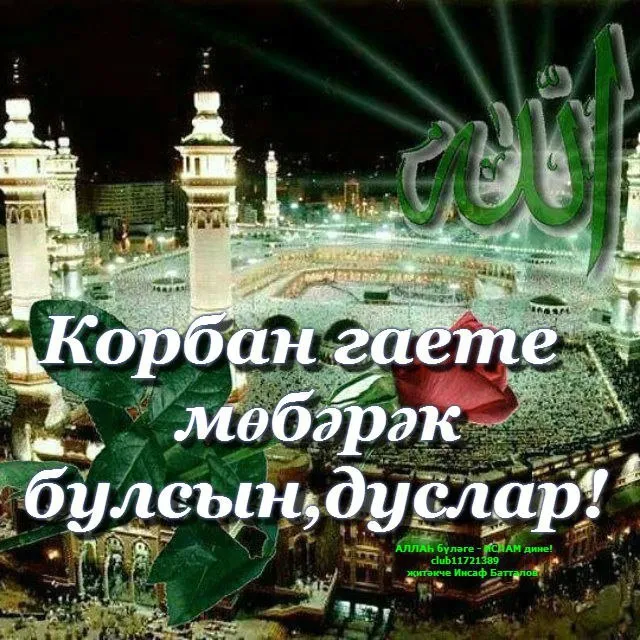 Картинки с праздником Курбан Байрам (160 открыток). Красивые картинки с надписями