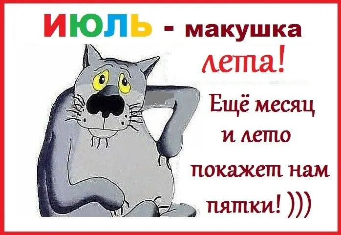 Картинки с первым днем июля (75 открыток). Макушка лета