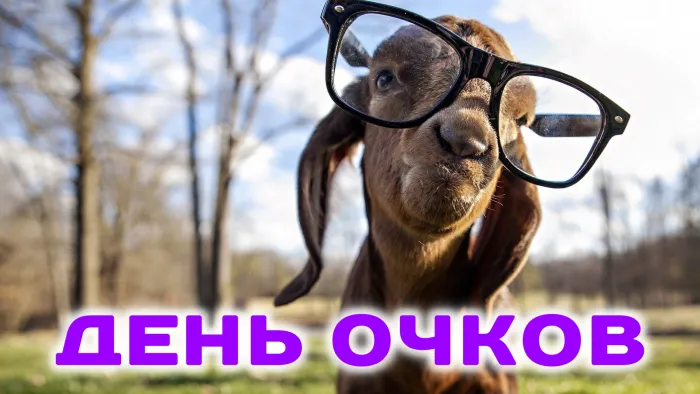 Картинки с Днем очков (7 открыток). 