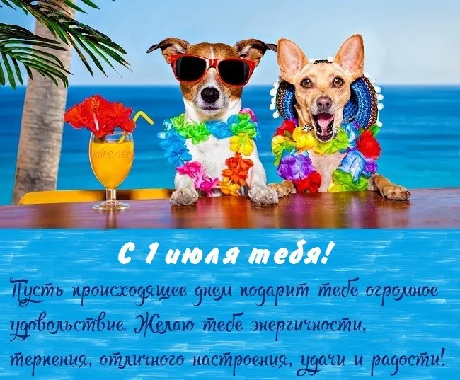 Картинки с первым днем июля (75 открыток). Картинки с надписями