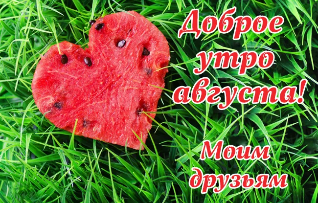 Картинки "Доброе утро августа". Картинки Доброго утра августа с пожеланиями