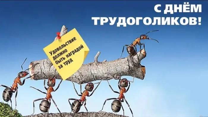 Картинки с Днем трудоголиков (30 открыток). Красивые и прикольные картинки с надписями