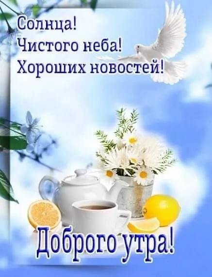 Картинки "Доброе утро" позитивные. С Добрым утром - позитивные картинки