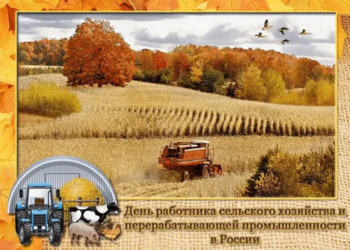 Открытки с Днем работника сельского хозяйства. С Днем работника сельского хозяйства - картинки с поздравлениями