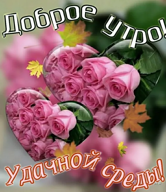 Картинки с Добрым утром среды. Картинки Доброе утро среды с надписями