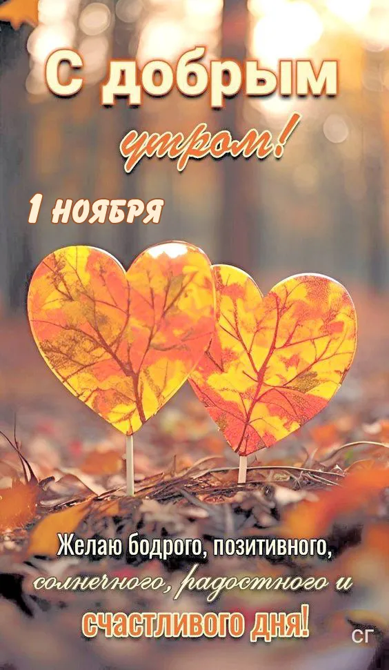 Картинки с 1 ноября (40 штук). Картинки с 1 ноября (красивые и новые)