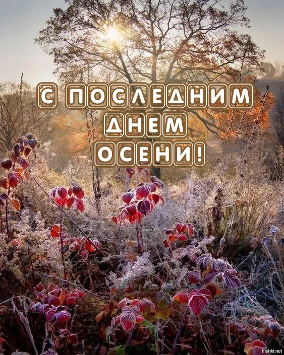 Картинки "С последним Днем осени". Картинки "Последний день осени"