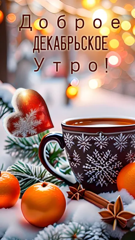 Картинки Доброе утро декабря . Картинки Доброго утра декабря красивые и новые