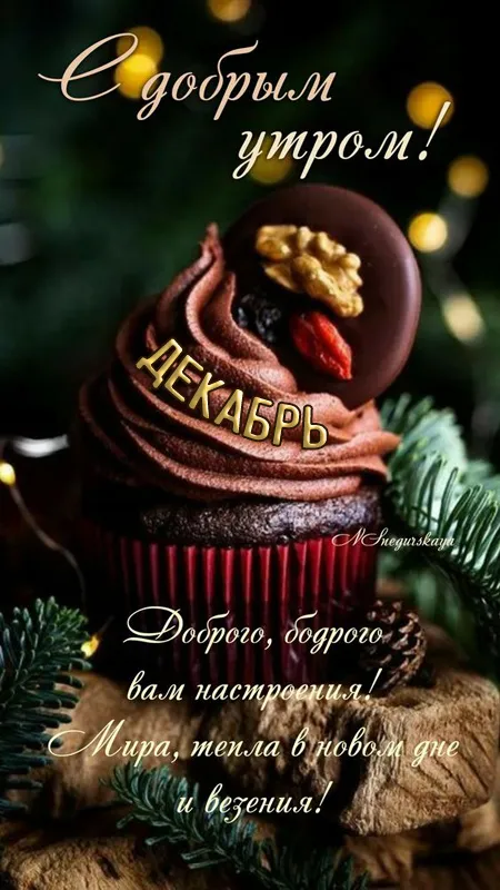 Картинки Доброе утро декабря . Доброе утро декабря - картинки с пожеланиями