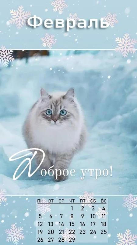 Картинки Доброе утро февраля. Картинки "С Добрым утром февраля" красивые