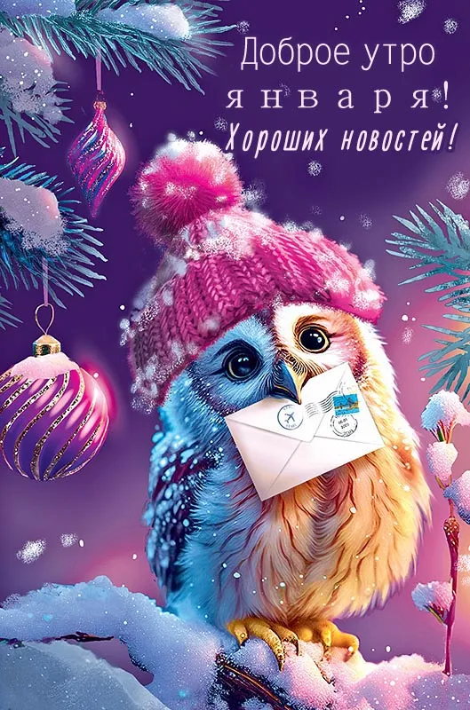 Красивые картинки Доброе утро января. Красивые картинки Доброе утро января
