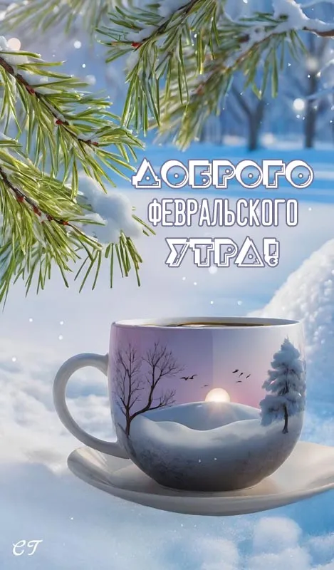 Картинки Доброе утро февраля. Картинки "С Добрым утром февраля" красивые