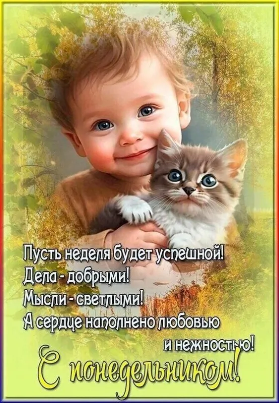 Картинки "Доброе утро понедельника". Красивые картинки Доброго утра понедельника