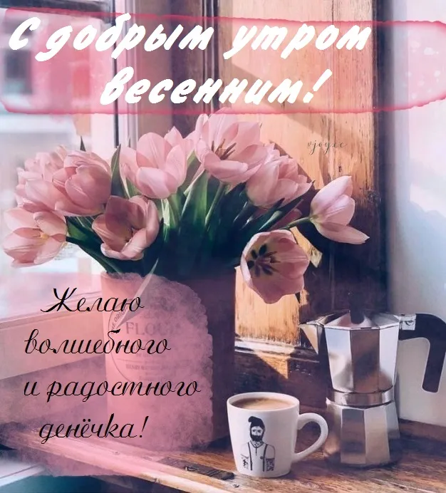Картинки и пожелания Доброго весеннего утра. Картинки Доброе утро весеннее