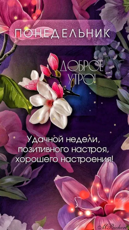Картинки "Доброго утра понедельника". Картинки Доброе утро понедельника