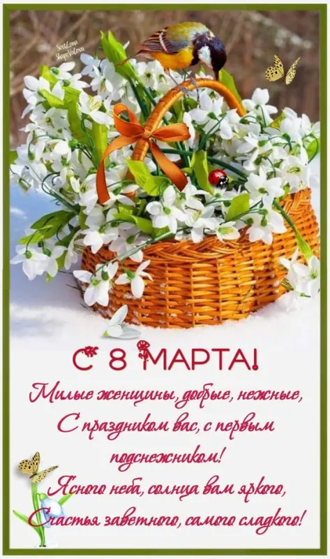 Красивые картинки с 8 Марта. С 8 Марта - картинки с поздравлениями и пожеланиями 