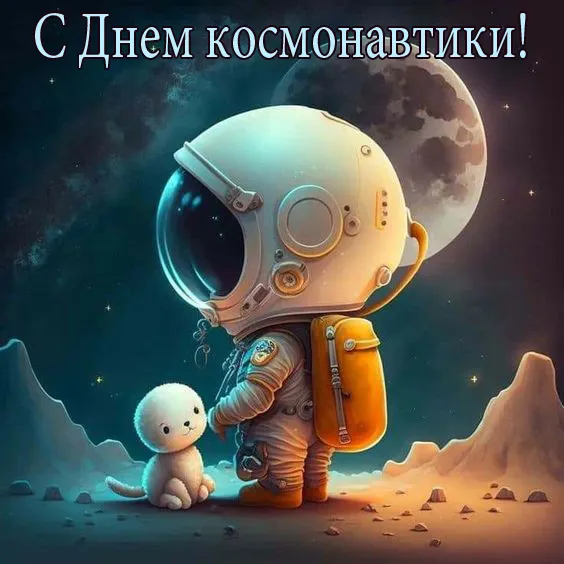 Открытки с Днем космонавтики . Прикольные картинки с Днем космонавтики
