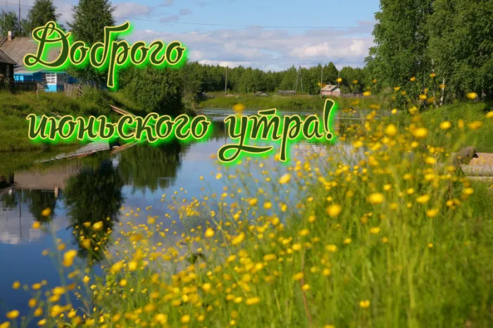 Картинки с Добрым утром июня. Доброе утро июня - картинки летние
