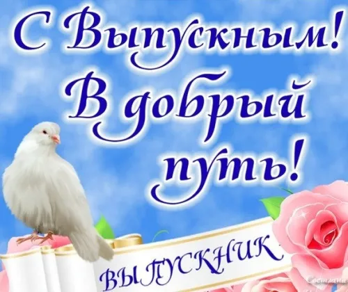 Картинки на выпускной 2024 (50 открыток). Красивые картинки "С выпускным"