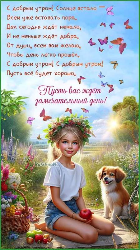 Картинки и открытки "С Добрым утром июля". Картинки "Доброе утро июля" красивые и новые