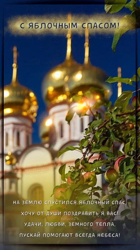 Картинки с Яблочным Спасом (60 открыток). Красивые картинки "С Яблочным Спасом" вертикальные