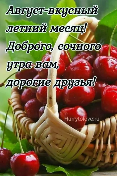 Картинки С добрым утром августа. Красивые картинки Доброе утро августа
