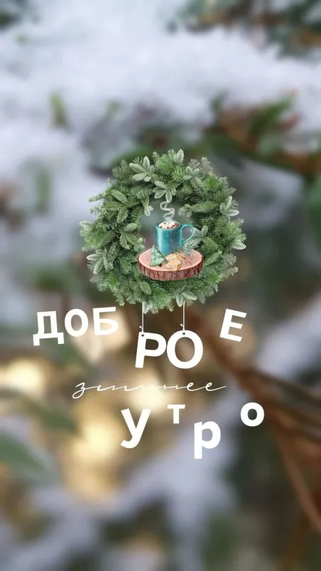 Картинки "Доброе утро понедельника". Зимние картинки Утро понедельника