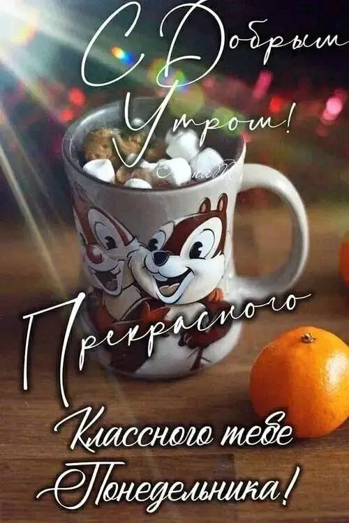 Картинки "Доброе утро понедельника". Картинки Доброго утра понедельника прикольные
