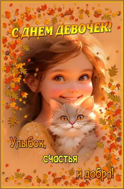 Открытки с Днем девочек. Красивые картинки с Днем девочек