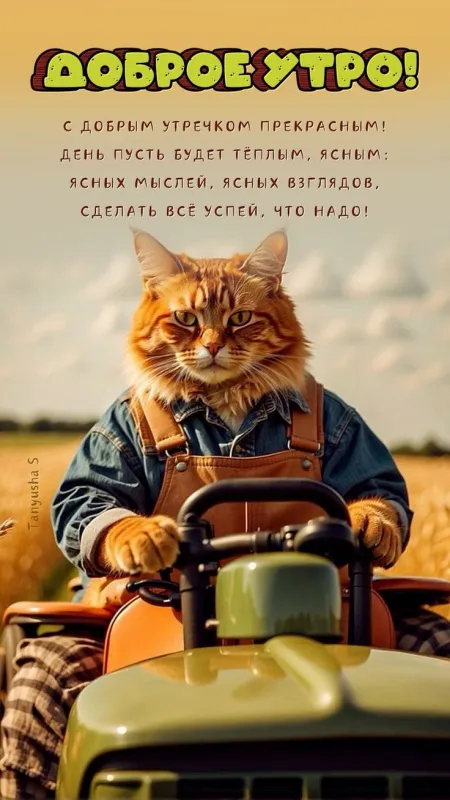 Прикольные картинки Доброе утро. Прикольные картинки Доброе утро с котиками