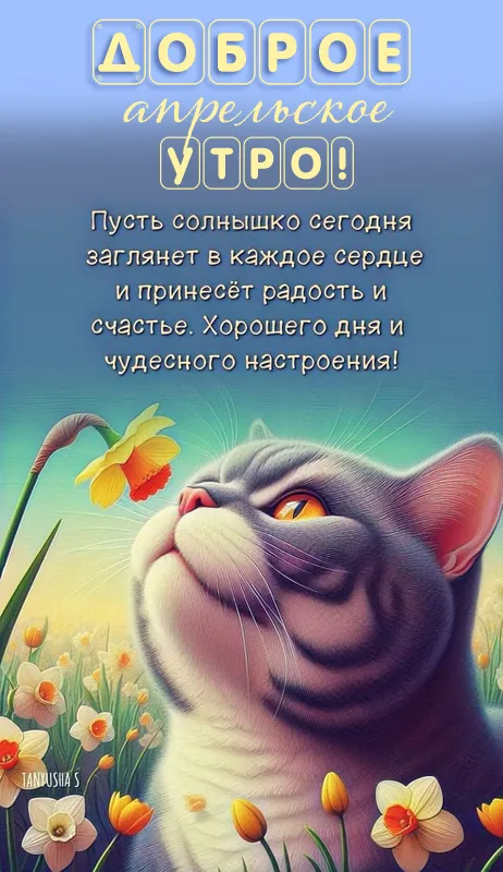 Картинки с добрым утром апреля. Красивые весенние картинки с Добрым утром апреля