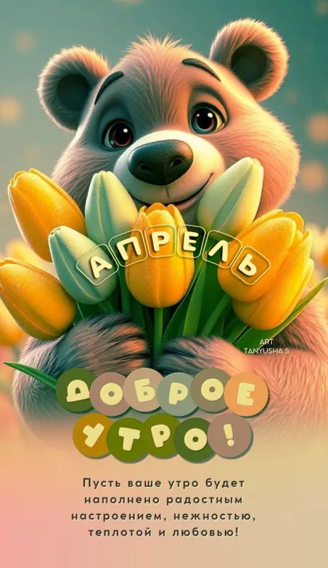 Картинки с добрым утром апреля. Красивые весенние картинки с Добрым утром апреля