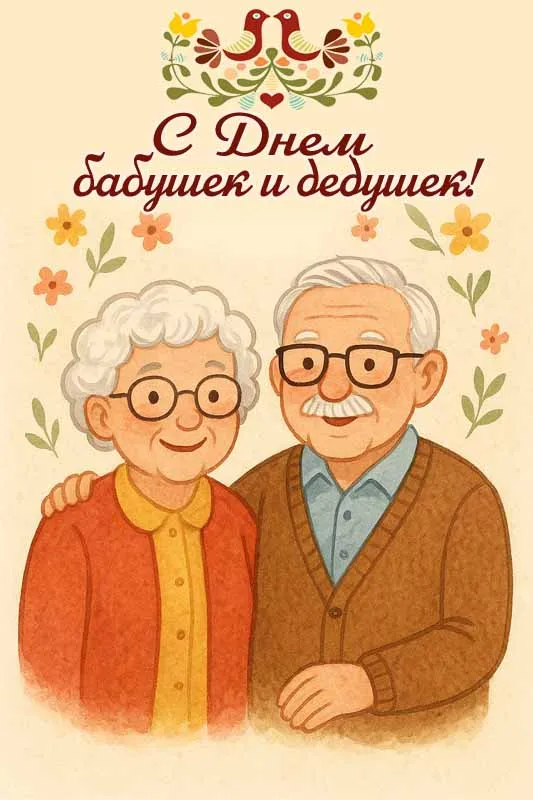 Открытки с Днем бабушек и дедушек