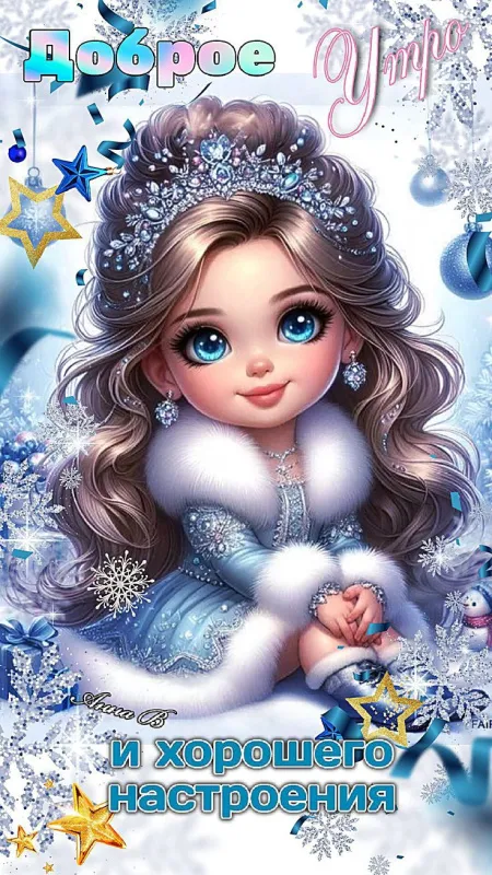 Красивые снежные картинки "Доброе утро". Снежные картинки "Доброе утро" позитивные