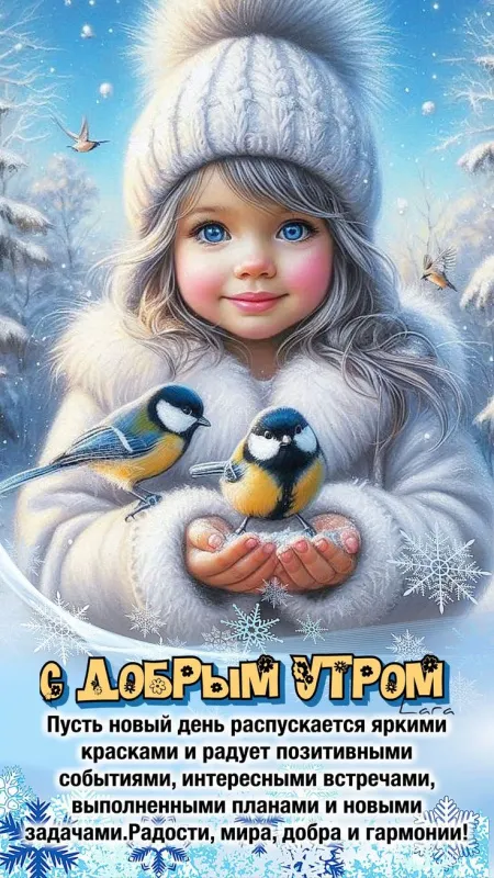 Красивые снежные картинки "Доброе утро". Красивые снежные картинки "Доброе утро"