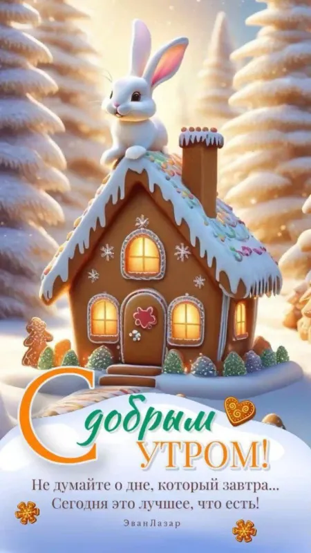 Красивые снежные картинки "Доброе утро". Снежные картинки "Доброе утро" позитивные