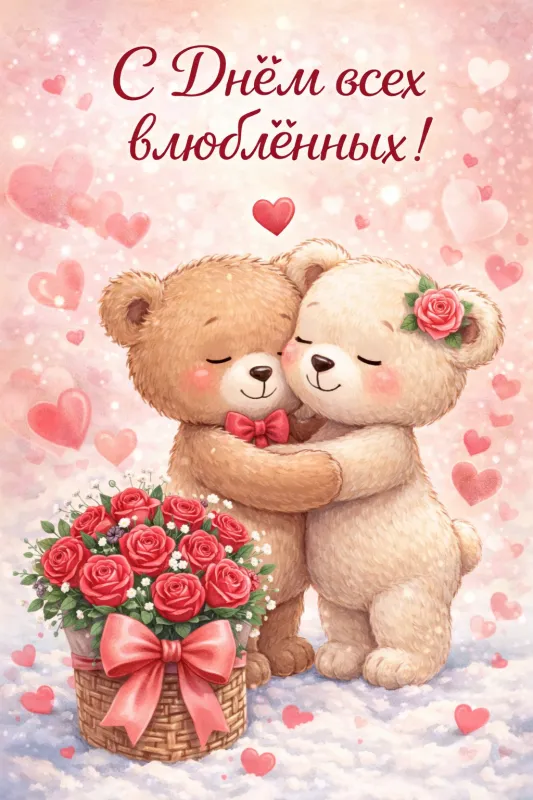 Красивые картинки "С Днем всех влюбленных" 14 февраля. Прикольные картинки с Днем влюбленных