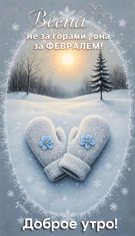 Картинки Доброе утро февраля. Картинки "С Добрым утром февраля" красивые