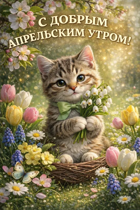 Красивые картинки Доброе апрельское утро