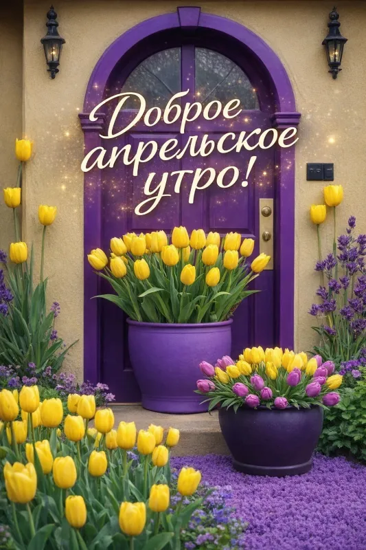 Красивые картинки Доброе апрельское утро. Доброе утро апреля - картинки с пожеланиями