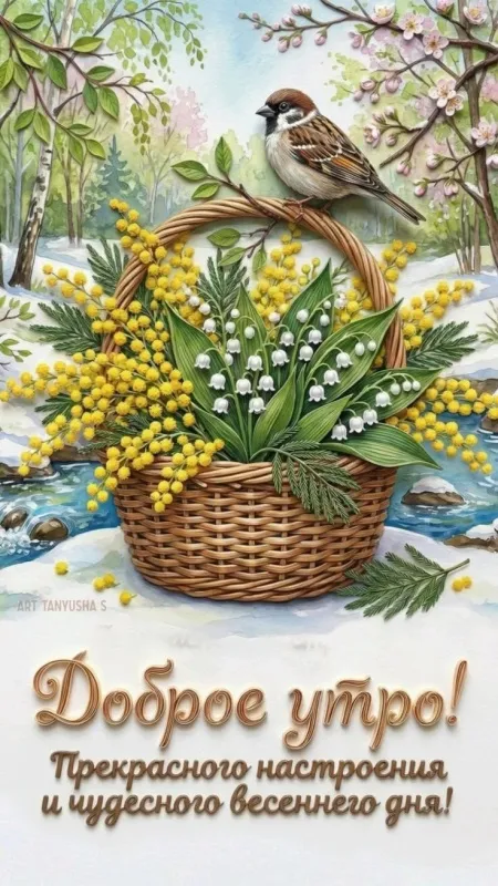 Красивые картинки Доброе апрельское утро. Доброе утро апреля - картинки с пожеланиями